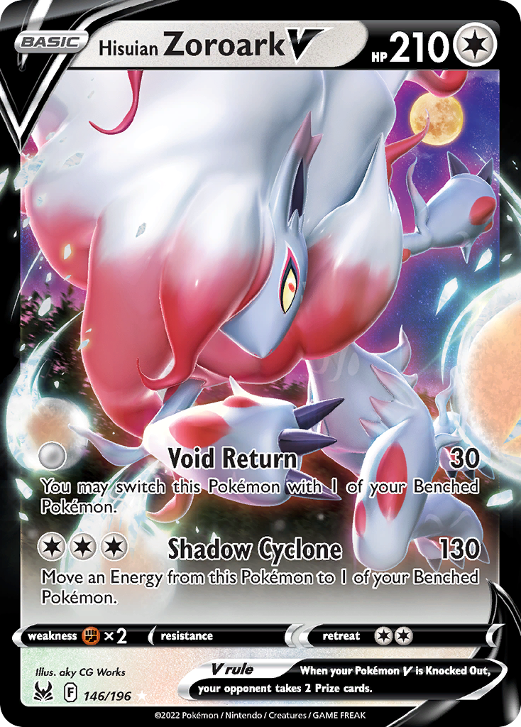 Lost Origin Hisuian Zoroark V #146/196